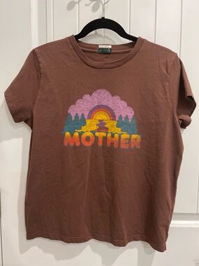 Mother’s Boxy Goodie Mother Sunset Graphic Tee - Brown Women’s Shirt